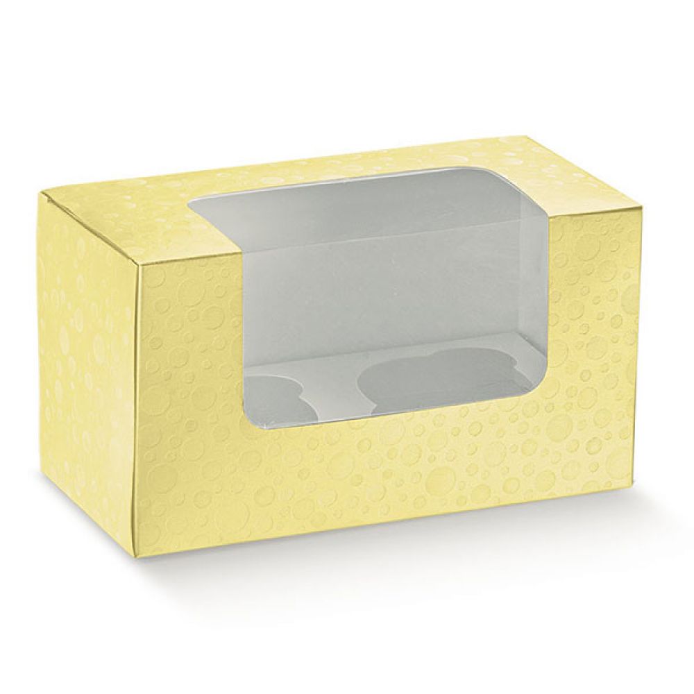 Cupcake box, yellow